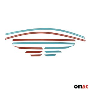 Hyundai Tucson Window Trim - Upper - Omac - S.Steel - Gloss Silver - 2016-2021